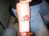Airbrush flower tat design